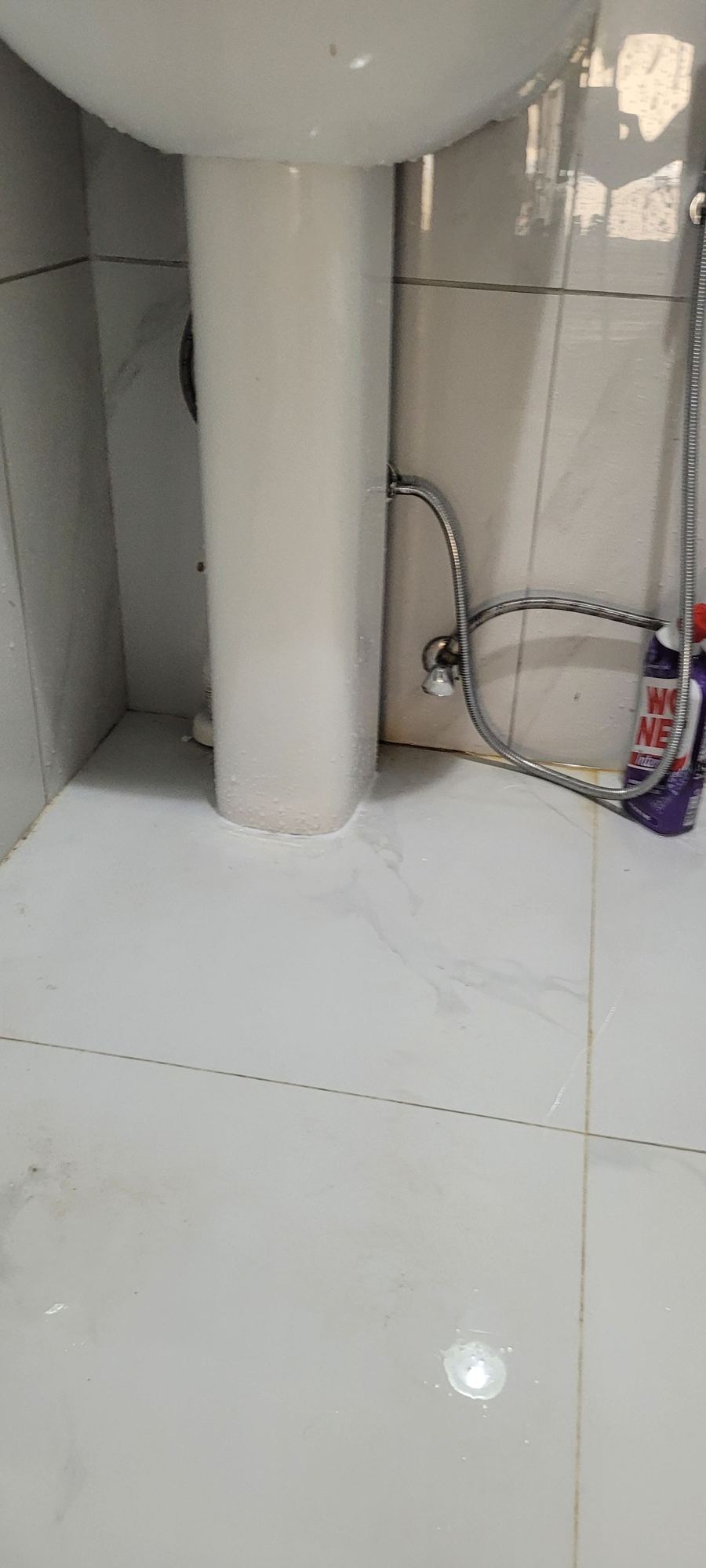 New shower head and mixer installation